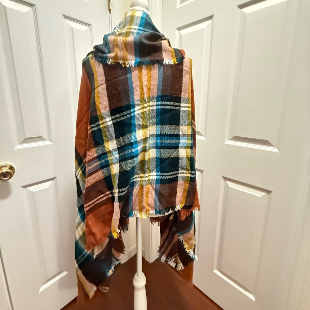 Grace and Lace Picket Poncho Blanket Scarf